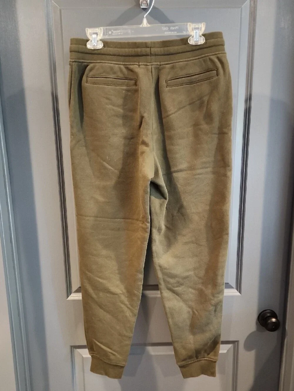 Men's Banana Republic Olive Green Jogger Pants - Casual Drawstring Sweatpants